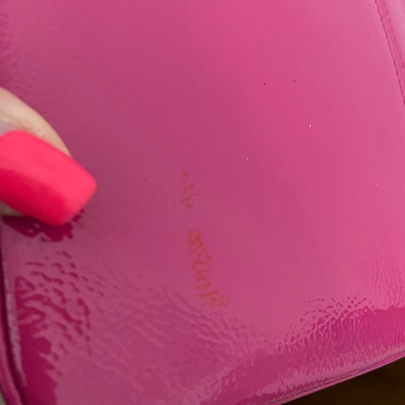 Coach 62820 B Patent Leather East/West Universal Sleeve Silver Magenta - Picture 5 of 10